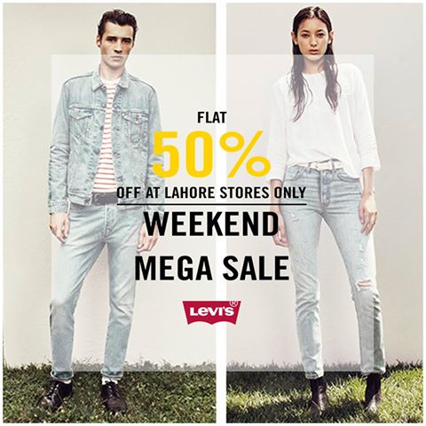 Levi's Flat 50% OFF Weekend Sale (Valid at Lahore Stores Only) | What's On  Sale