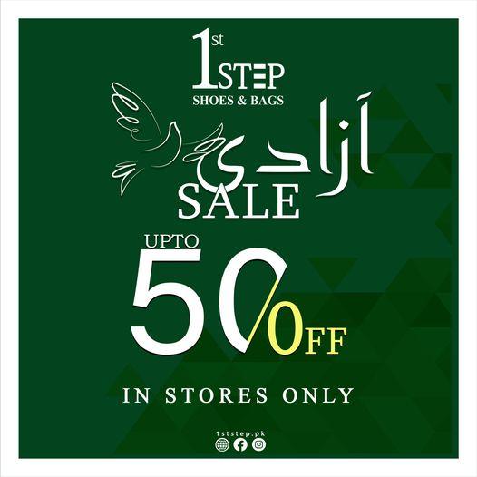 1st Step Shoes & Bags independence day sale! UPTO 50% OFF, from 3rd ...