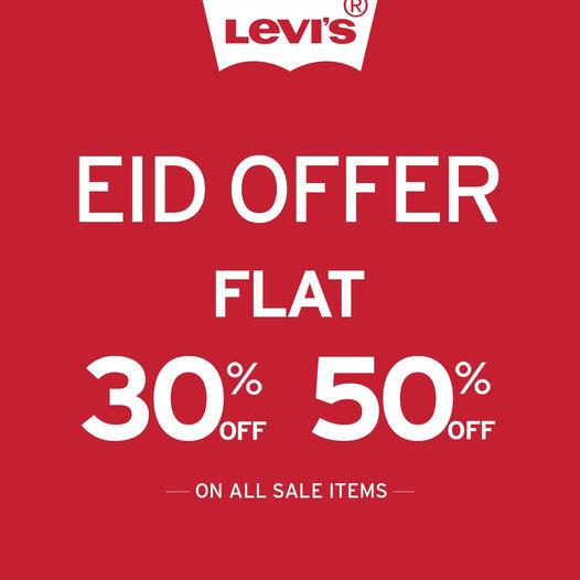 Levi's EID SALE 2022! up to 50% on Casual Shirts, jeans, sneakers, polos &  much more | What's On Sale