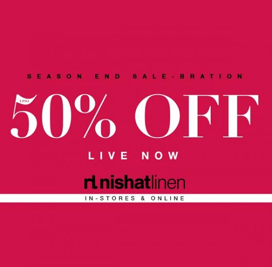 Nishatlinen Flat 50%OFF Sale today  winter clearance sale 2024 