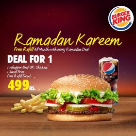 Burger King Pakistan Ramadan Kareem Iftar Deals Starting From Rs.499 ...