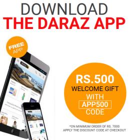 Flat Rs500 Off On Rs7000 At Darazpk Valid Only Mobile App