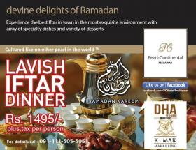 peshawar iftar buffet pc 1495 rs continental tax pearl dinner deals hotel whatsonsale