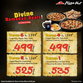 Pizza Hut Iftar Deals Price Menu  Ramadan