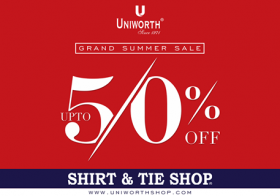Uniworth Shirt & Tie Shop Summer Sale 2017 - Upto 50% OFF | WhatsOnSale