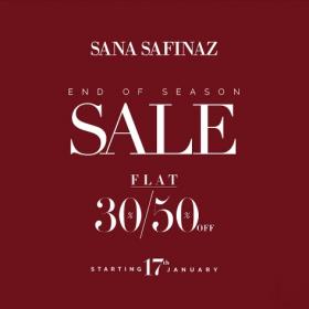 Sana Safinaz End Of Season Sale Flat 50 And 30 Off From January